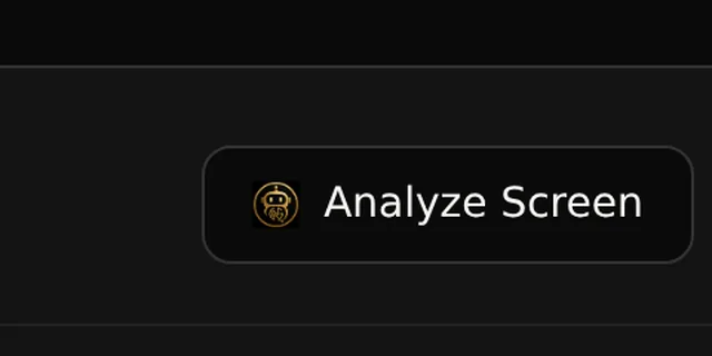 Research Terminal Analyze Screen button
